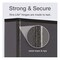 Cardinal Premier Easy Open 1-1/2 in. Capacity 11 in. x 8-1/2 in. 3 Ring ClearVue Locking Slant-D Ring Binder - Black